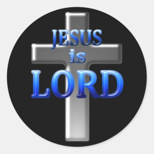 Jesus is LORD Classic Round Sticker