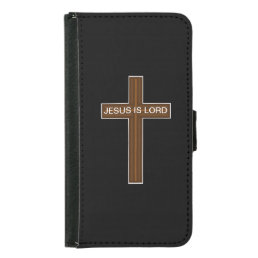 Jesus is Lord Cross Samsung Galaxy S5 Wallet Case