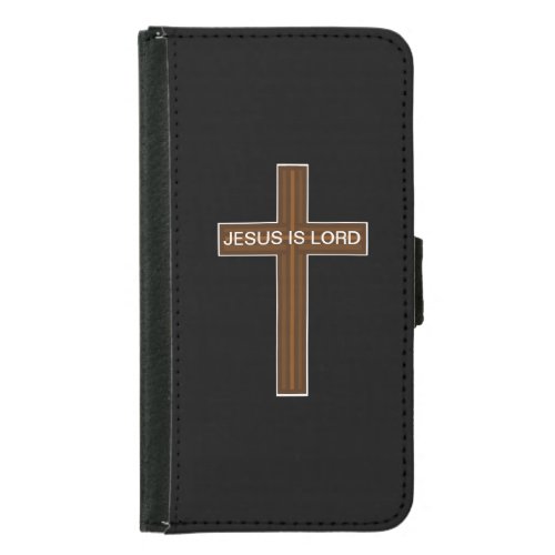 Jesus is Lord Cross Samsung Galaxy S5 Wallet Case