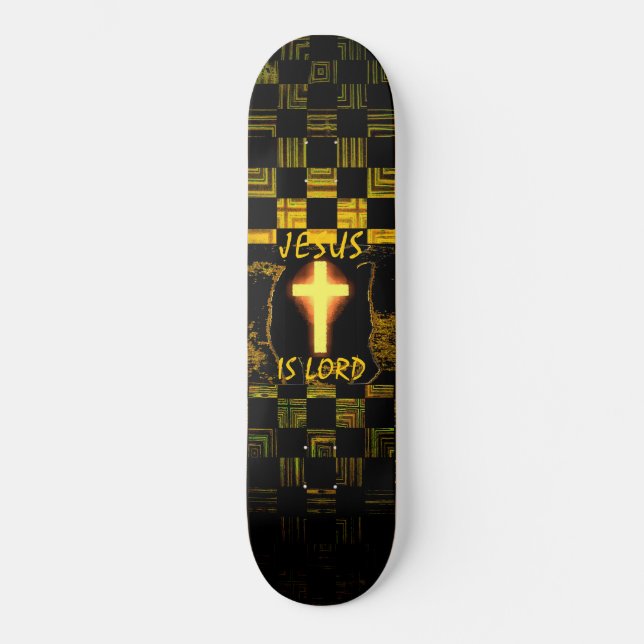 Jesus is Lord Cross skateboard Deck (Front)