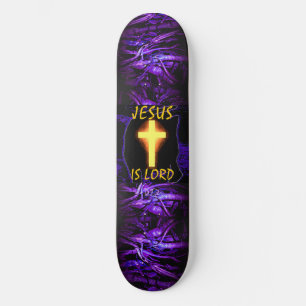 Jesus is Lord Cross skateboard Deck