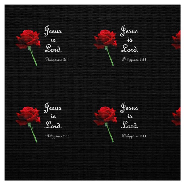 Jesus is Lord Fabric (Swatch)