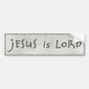 Jesus Is Lord Modern Christian Neutral Tone Bumper Sticker by Christian_Faith at Zazzle