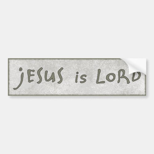 Jesus Is Lord Modern Christian Neutral Tone Bumper Sticker