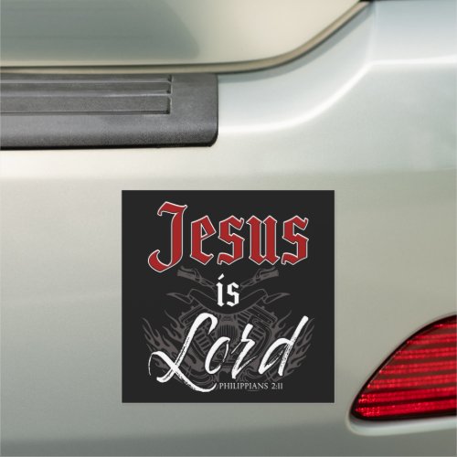 Jesus is Lord â Motorcycle Christian Faith Gospel  Car Magnet