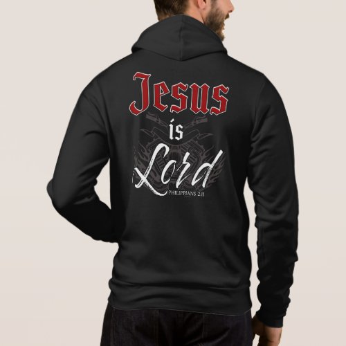 Jesus is Lord  Motorcycle Christian Faith Gospel  Hoodie