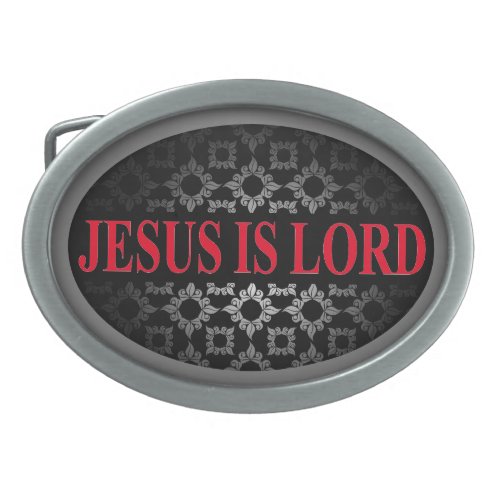 Jesus is Lord Oval Belt Buckle