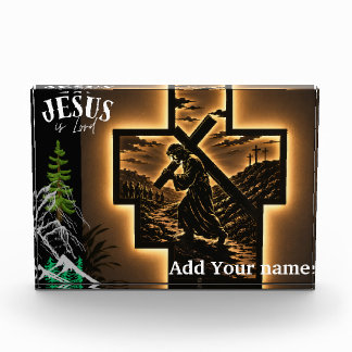 Jesus is Lord personalized Acrylic Award