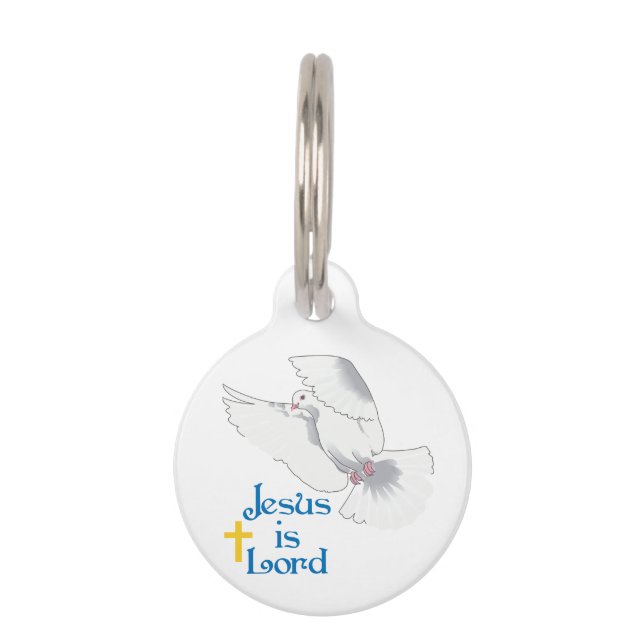 Jesus is Lord Pet ID Tag (Front)