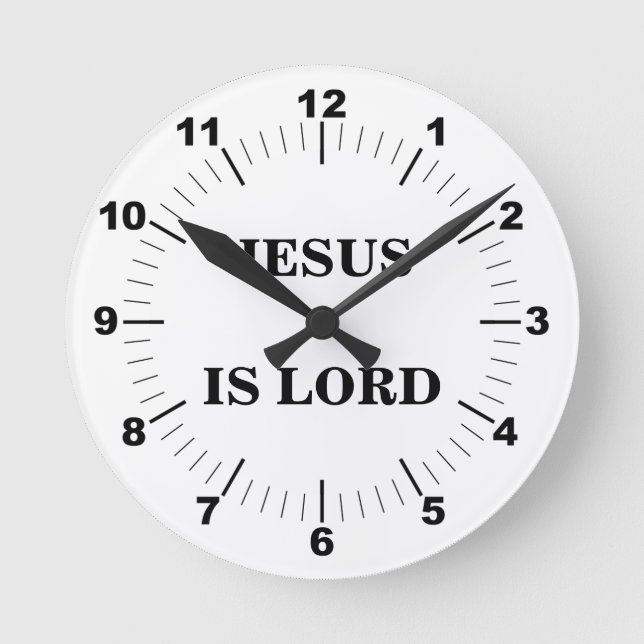 JESUS IS LORD ROUND CLOCK (Front)