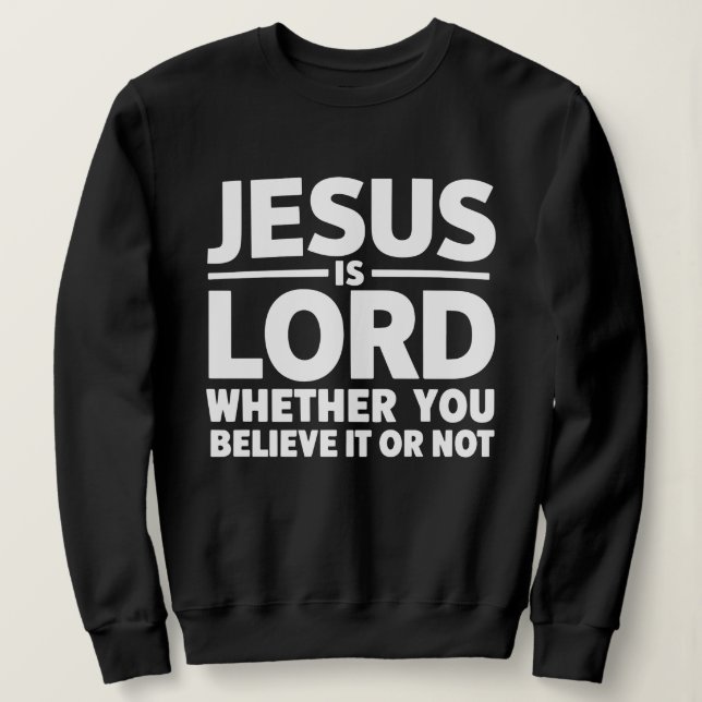 Jesus Is Lord Shirt – Bold Christian Faith (Design Front)