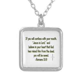 Jesus Is Lord Silver Plated Necklace