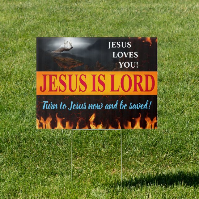Jesus is Lord Yard Sign (Insitu)