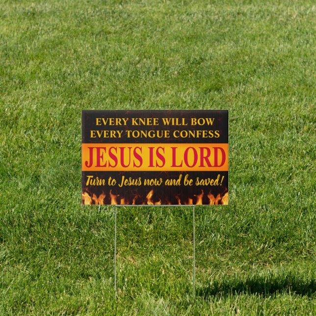 Jesus is Lord Yard Sign (Insitu)