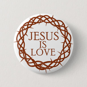 Jesus is Love Button
