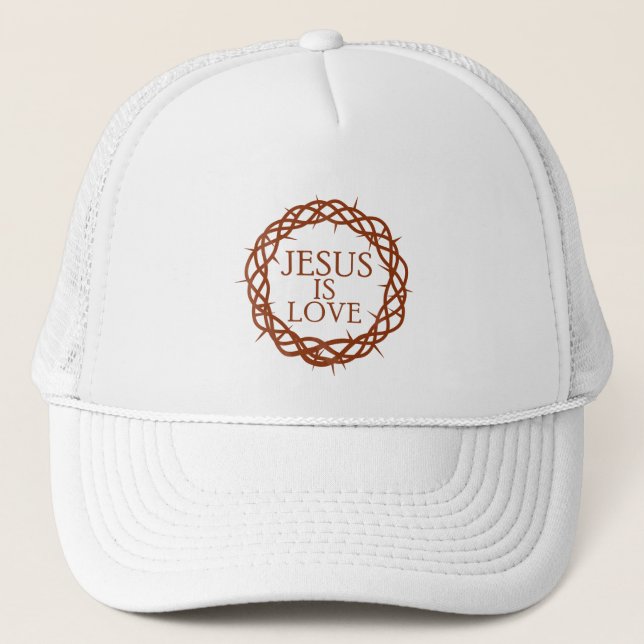 Jesus is Love Trucker Hat (Front)