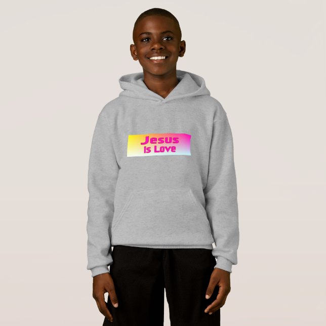 Jesus Is Love Youth Hoodie (Front Full)