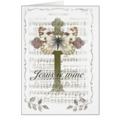 Jesus is Mine Butterfly Card (Front)