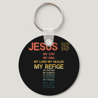 Jesus Is My All My Everything My God Lord Savior Keychain