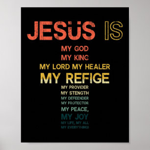 Jesus Is My All My Everything My God Lord Savior Poster