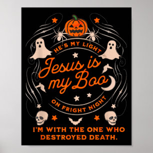 Jesus Is My Boo Soky Christian Funny Halloween Poster