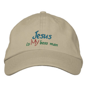 Jesus Is My Boss Man - template Embroidered Baseball Hat