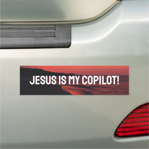 Jesus is my copilot  car magnet