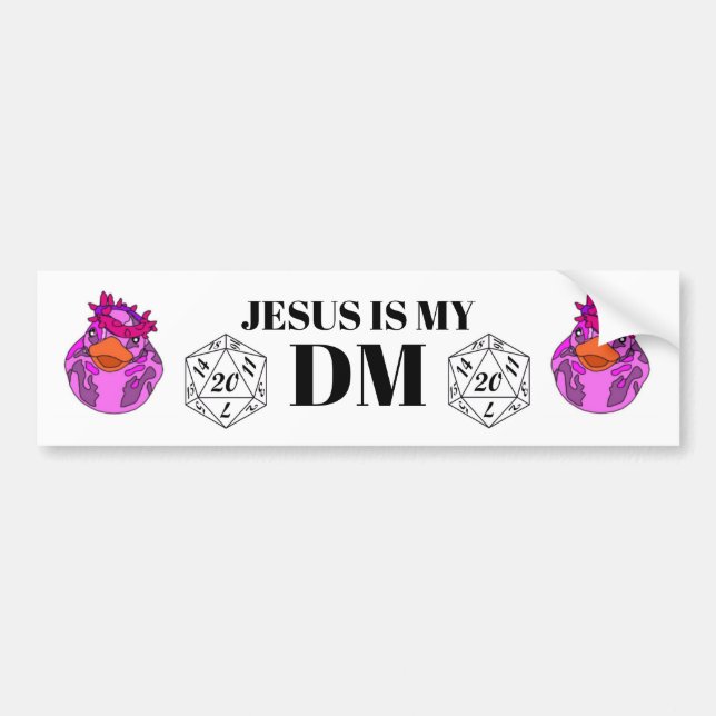 Jesus is my DM Bumper Sticker (Front)