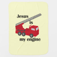 Jesus Is My Engine Baby Blanket