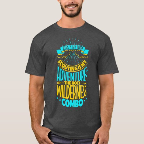 Jesus is my guide Scouting T_Shirt