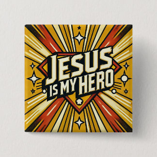 Jesus is my Hero Button