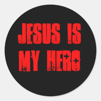 'Jesus Is My Hero' sticker