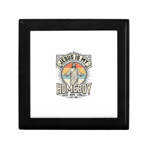 Jesus Is My Homeboy Vintage Religious Shirt Gift Box