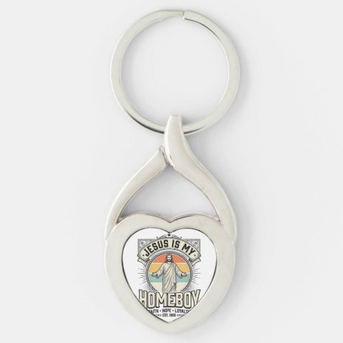 Jesus Is My Homeboy Vintage Religious Shirt Keychain