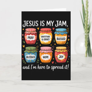 Jesus Is My Jam And Im Here To Spread Christian Bi Card