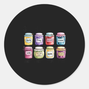 Jesus Is My Jam And Im Here To Spread Christian Bi Classic Round Sticker