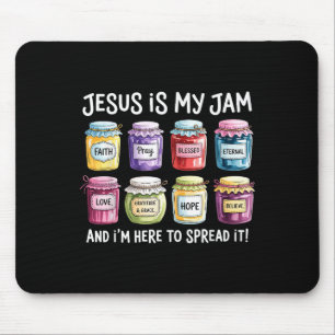 Jesus Is My Jam And Im Here To Spread Christian Bi Mouse Pad