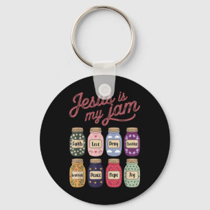 Jesus Is My Jam Faith Hope Love Pray Peace Joy Chr Keychain