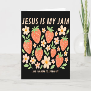Jesus Is My Jam Tee Funny Christian Faith Card