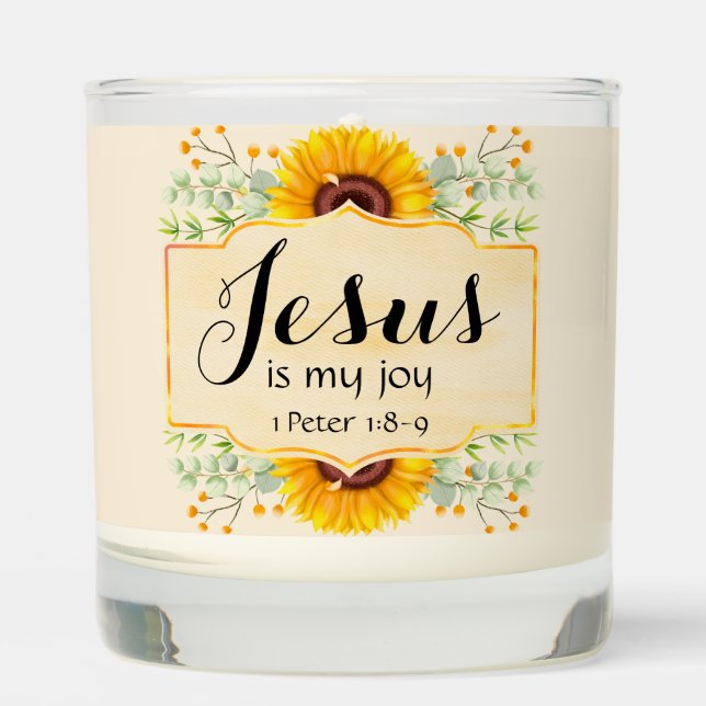 Jesus is my Joy Scented Candle (Front)