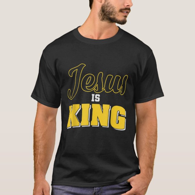 Jesus is my King christian Kids Cute Powerful Love T-Shirt (Front)