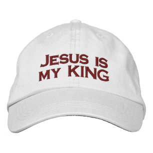 Jesus is my KING Embroidered Baseball Cap