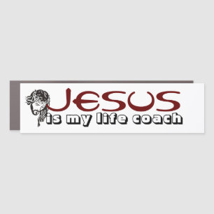Jesus Is My Life Coach Car Magnet
