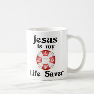 Jesus is my life saver coffee mug