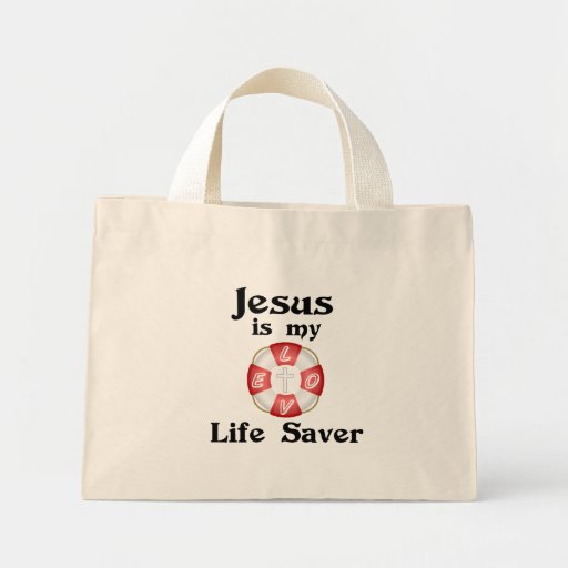 Jesus is my life saver mini tote bag | Zazzle