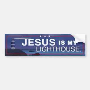 Jesus is my Lighthouse Bumper Sticker
