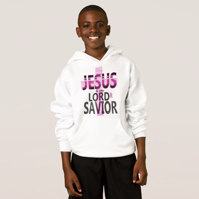 Jesus is My Lord and Savior Kid's Hoodie (Front Full)
