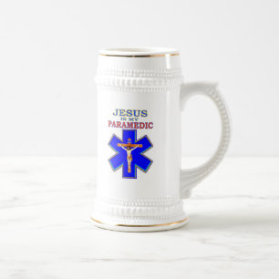 JESUS IS MY PARAMEDIC BEER STEIN