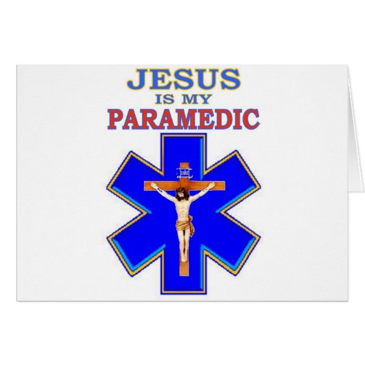 JESUS IS MY PARAMEDIC CARDS (Front Horizontal)