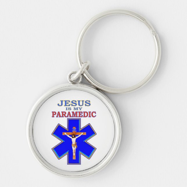 JESUS IS MY PARAMEDIC KEYCHAIN (Front)